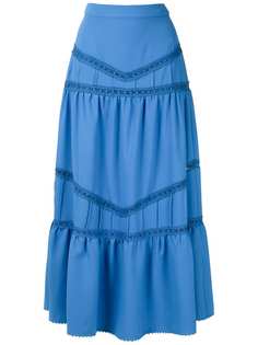 Martha Medeiros юбка миди со вставками