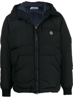 Stone Island куртка на молнии с капюшоном