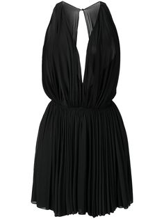 Alaïa Pre-Owned прозрачное платье мини 1990-х годов с плиссировкой