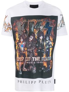 Philipp Plein футболка Kiss с фотопринтом