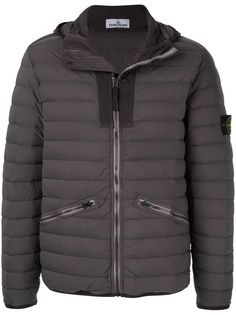 Stone Island пуховик с капюшоном