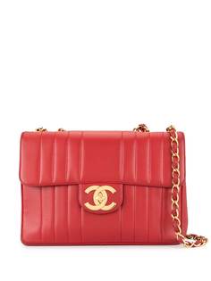 Chanel Pre-Owned стеганая сумка на плечо Jumbo XL с логотипом СС