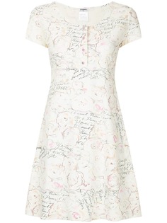 Chanel Pre-Owned короткое приталенное платье с принтом