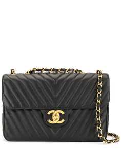 Chanel Pre-Owned стеганая сумка на плечо