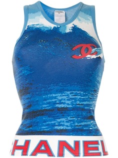 Chanel Pre-Owned топ без рукавов