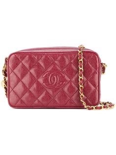Chanel Pre-Owned стеганая сумка на плечо