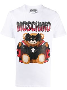 Moschino футболка с принтом Bat Teddy Bear