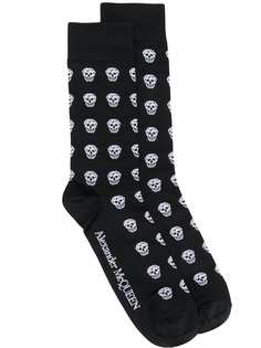Alexander McQueen носки с узором Skull