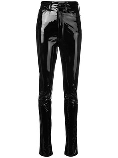 Maison Margiela брюки скинни с завышенной талией