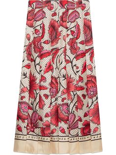 Gucci юбка с цветочным принтом