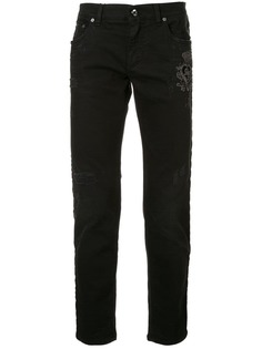 Dolce & Gabbana джинсы с нашивкой-логотипом