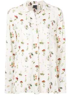 Fay рубашка с цветочным принтом