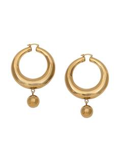 JW Anderson HOOP & BALL EARRINGS