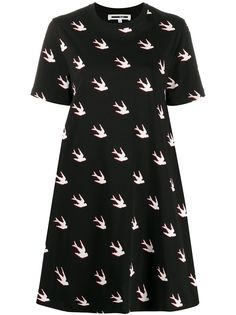 McQ Alexander McQueen платье-футболка с принтом