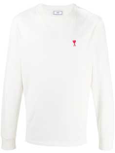 Ami Paris футболка с нашивкой-логотипом