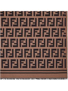 Fendi шарф в клетку