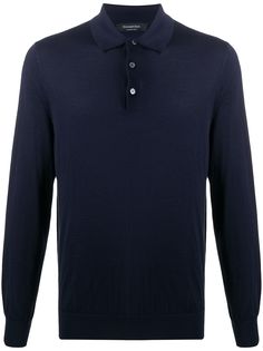 Ermenegildo Zegna рубашка-поло тонкой вязки