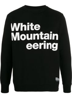 White Mountaineering толстовка из джерси с логотипом