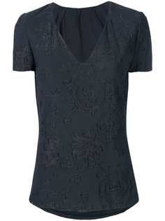 Giorgio Armani Pre-Owned блузка с кружевным цветочным принтом
