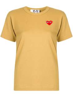 Comme Des Garçons Play футболка узкого кроя с нашивкой