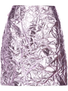 Sies Marjan юбка мини с эффектом металлик
