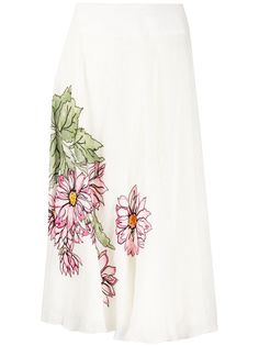 A.N.G.E.L.O. Vintage Cult юбка миди 1990-х годов с цветочным принтом