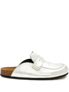 JW Anderson metallic loafer mules