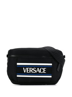 Versace поясная сумка с контрастным логотипом
