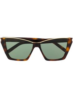 Saint Laurent Eyewear солнцезащитные очки в оправе кошачий глаз