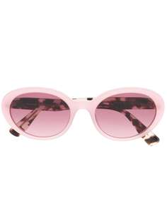 Miu Miu Eyewear солнцезащитные очки в овальной оправе с эффектом градиента