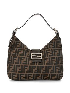 Fendi Pre-Owned сумка на плечо Mamma Baguette с узором Zucca