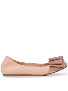 LANVIN балетки с бантом
