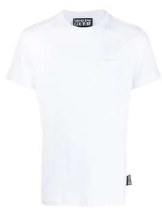 Versace Jeans Couture футболка с карманом и логотипом