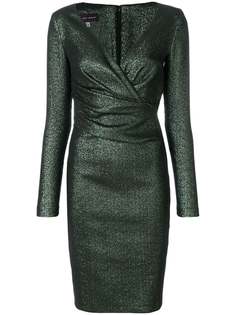 Talbot Runhof long-sleeved pencil dress