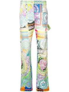 Versace джинсы с принтом Technicolor Baroque