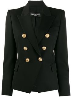 Balmain двубортный блейзер на пуговицах