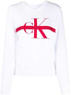 Calvin Klein Jeans толстовка с вышивкой и логотипом