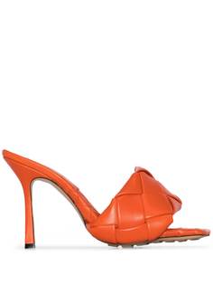 Bottega Veneta босоножки BV Lido 95 с плетением Intrecciato