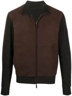 Ermenegildo Zegna куртка на молнии со вставками