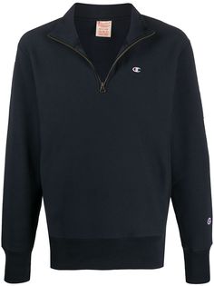 Champion толстовка с воротником на молнии и вышитым логотипом