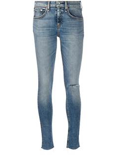 Rag & Bone джинсы скинни с эффектом потертости