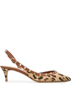 Valentino туфли Valentino Garavani 55 с леопардовым принтом