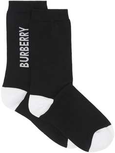 Burberry носки с логотипом вязки интарсия
