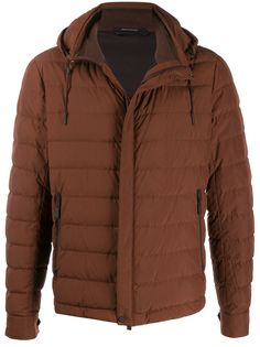 Ermenegildo Zegna пуховик с капюшоном