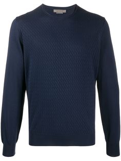 Corneliani поплиновый джемпер с круглым вырезом