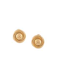 Chanel Pre-Owned серьги 1997-го года с логотипом CC