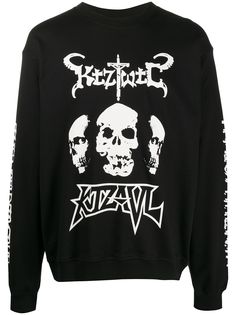 KTZ толстовка TWTC Skull с круглым вырезом