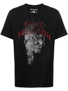 True Religion футболка с логотипом из страз