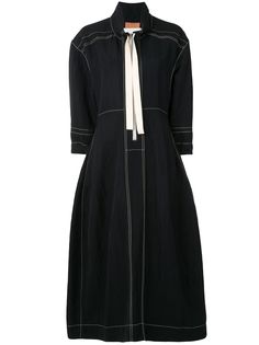 Jil Sander платье миди с воротником на молнии