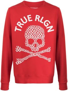 True Religion толстовка с принтом Skull и логотипом